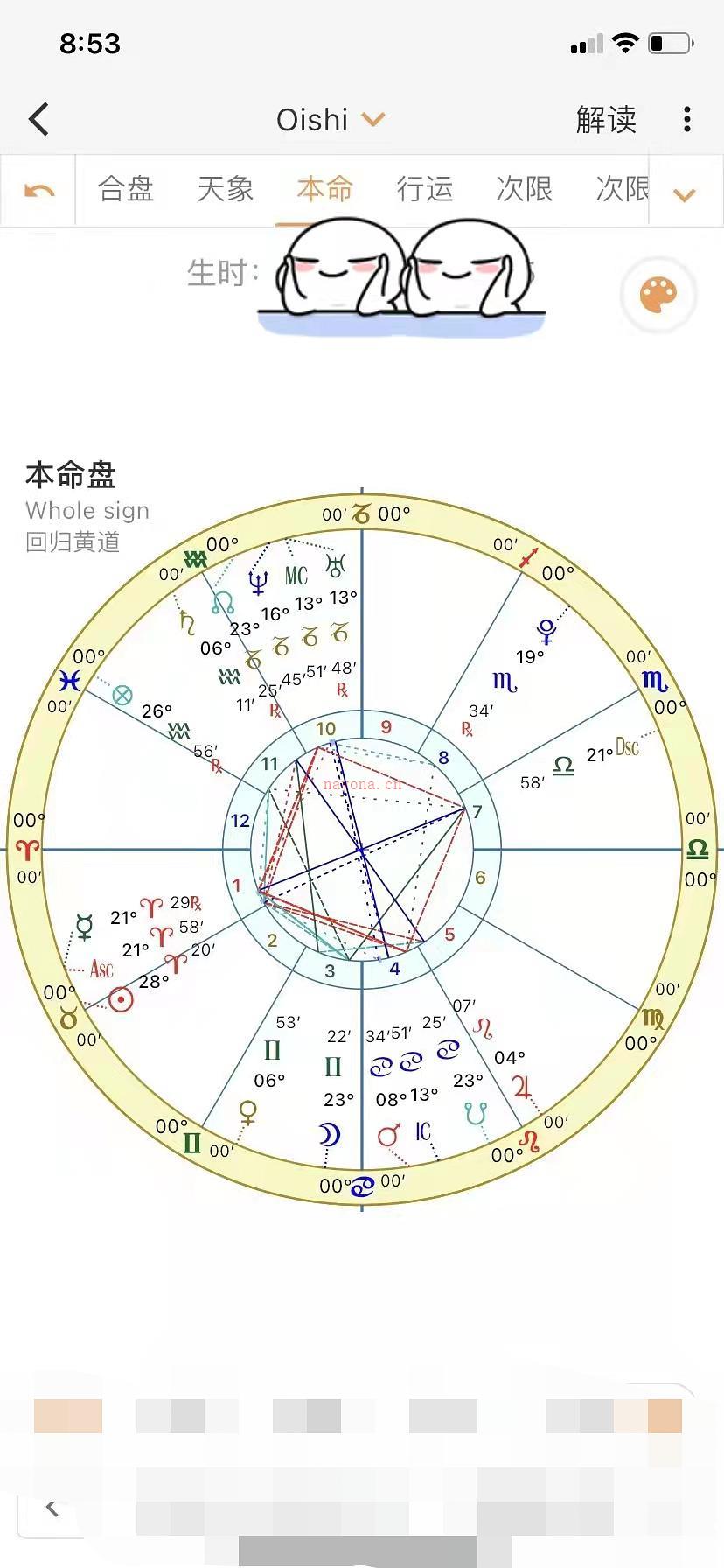 有趣的占星案例：两套职业系统可供选择。