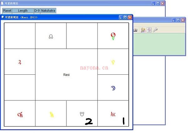 简易看星盘-用Astrolog32制作印度星盘