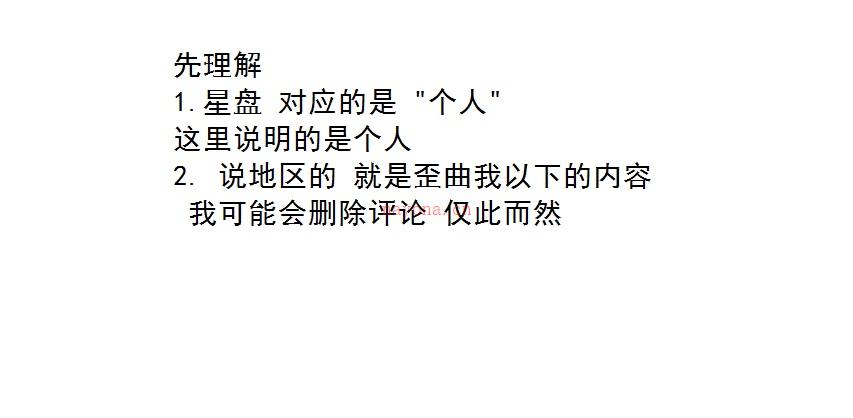 占星重置盘 跟ACG  个人看盘 事前必须 考虑的问题