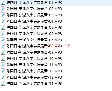 陈国日-新派八字讲课录音14讲视频下载插图