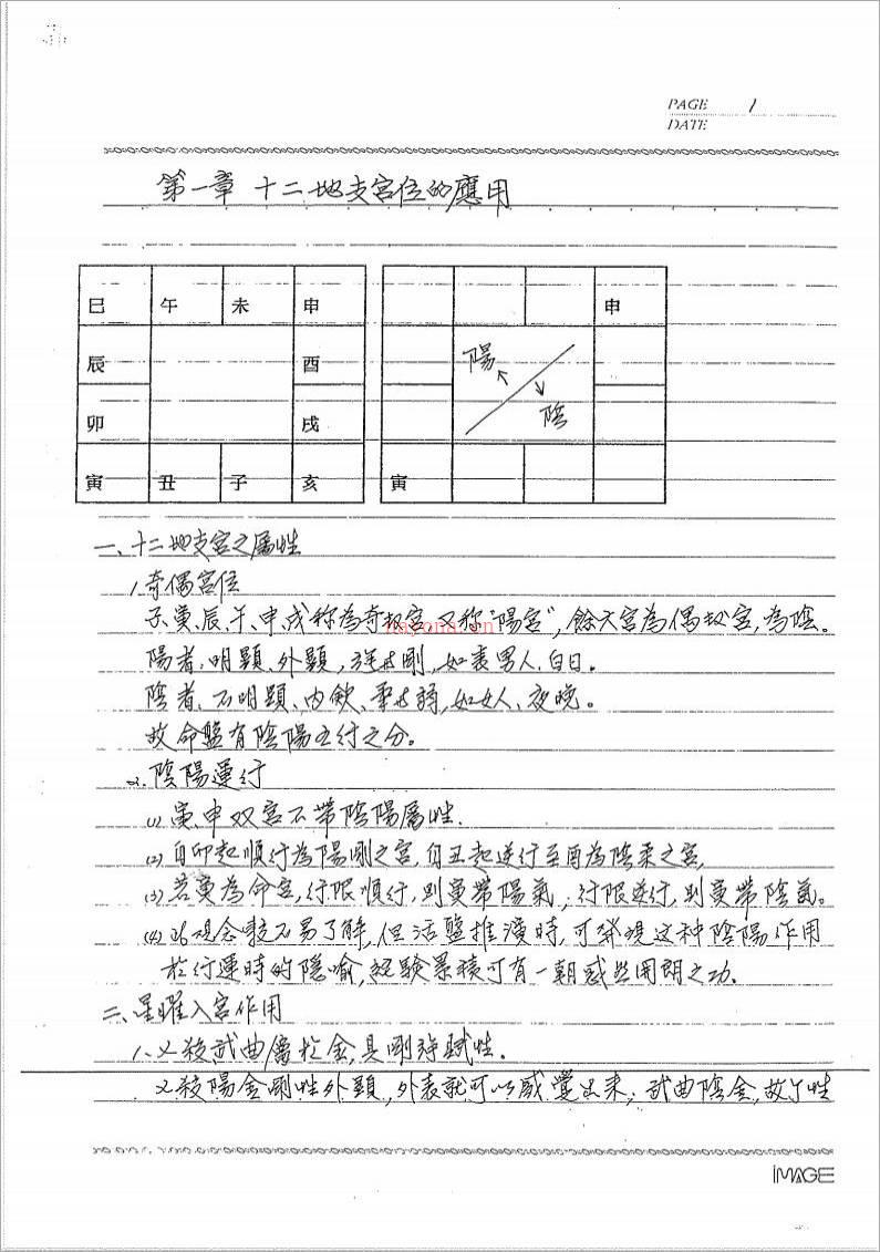 紫云紫微斗数活盘班进阶班授徒讲义笔记手稿（13页）.pdf百度网盘资源