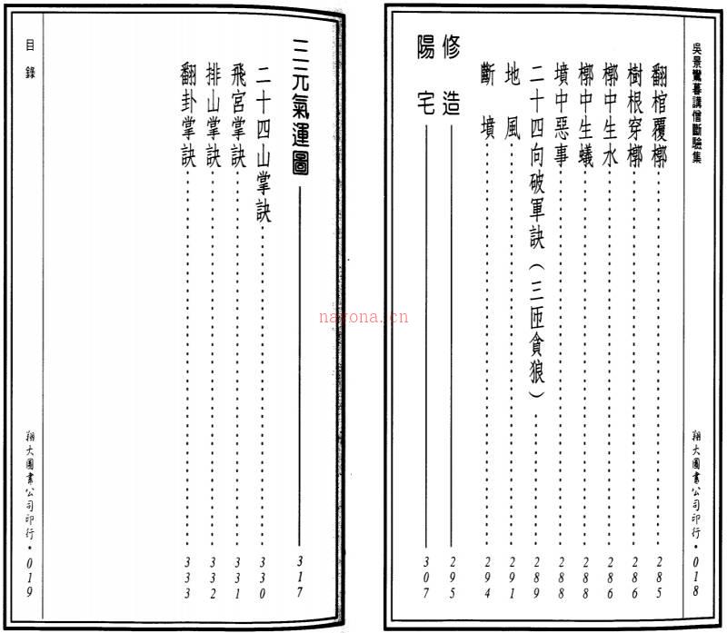 先天后天理气心印 吴景鸾暮讲僧断验集 合编