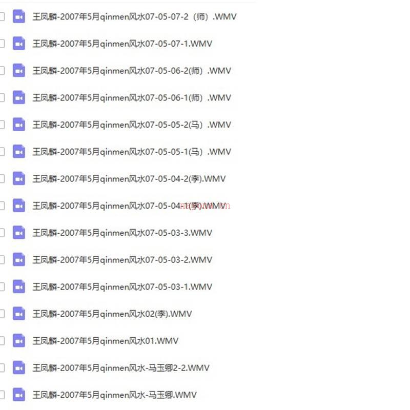 王凤麟道家法术奇门遁甲 移星换斗风水高级实战课程 道家八字百度网盘资源
