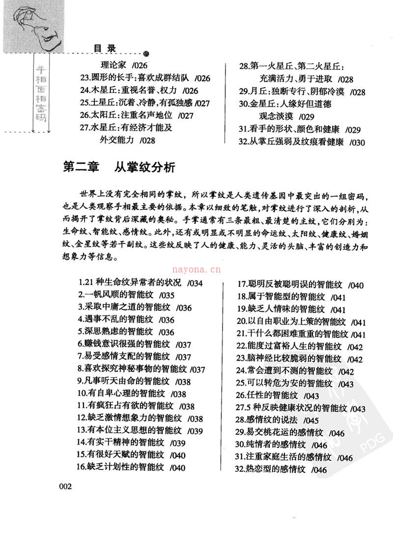 手相面相密码409页.pdf 百度网盘资源