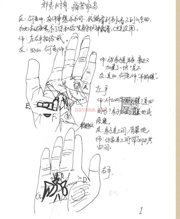 何道旺 《相法实战案例、玉手点乾坤》黑白版、何道旺 箸 16开95页 百度网盘资源