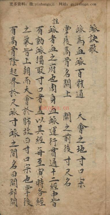 龚廷贤 脉药方抄 1615 (药性歌括) 百度网盘资源