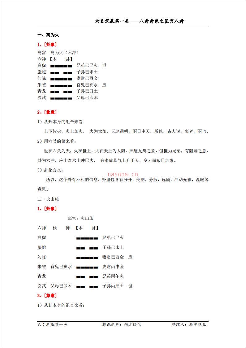 八卦卦象之离宫八卦（修订）.pdf 百度网盘资源