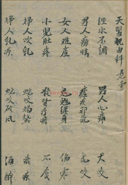 天医祝由科 符咒法本手抄古本百度网盘下载 天医祝由科.pdf 百度网盘资源