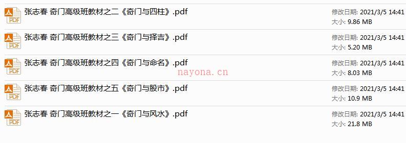 张志春 奇门高级班教材 百度网盘资源