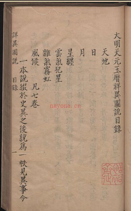 大明天元玉历祥异图说.7卷.明余文龙重编.旧钞本.pdf 百度网盘资源