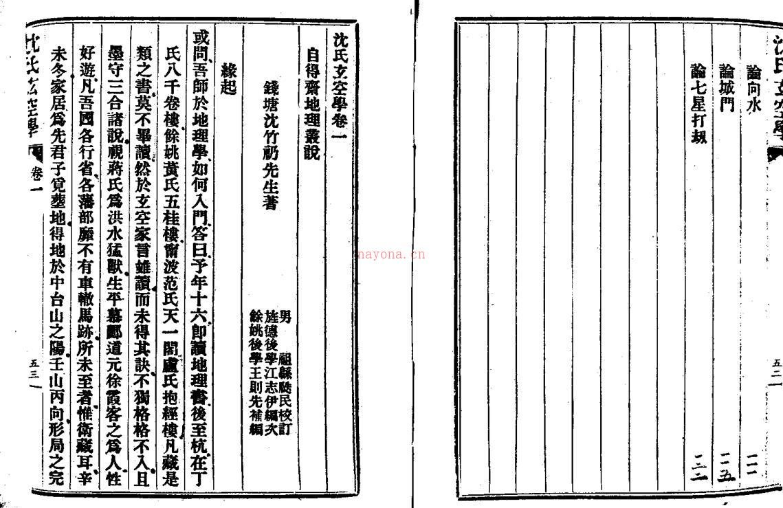 沈竹礽 《沈氏玄空学》  (民国版1—6卷全集).pdf 423页 百度网盘资源