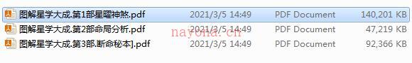 图解星学大成(三册） 百度网盘资源