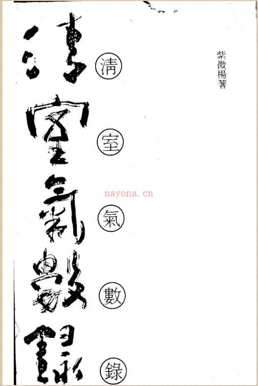 紫微杨 《清室气数录》.pdf 百度网盘资源