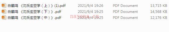 白鹤鸣 沈氏玄空学 百度网盘资源