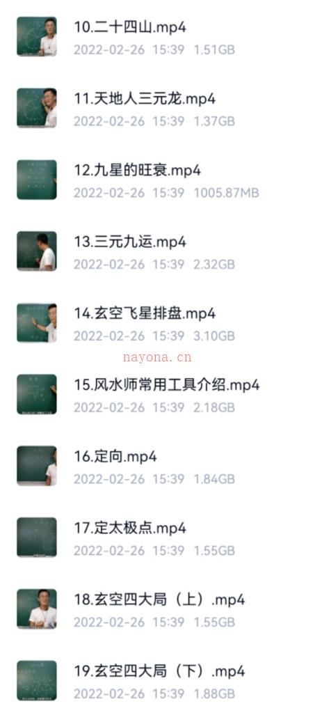 王伟玄空风水23个视频＋一本文档，视频有字幕。百度网盘资源
