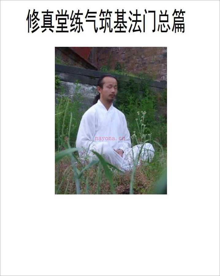 修真堂练气筑基法门总篇13页.pdf 百度网盘资源