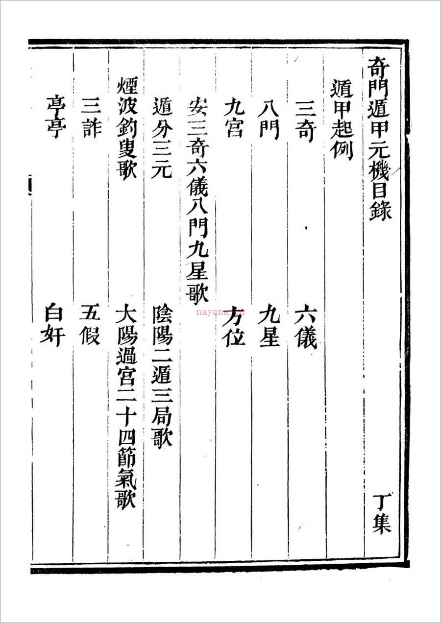清隐山房丛书-奇门遁甲元机111页.pdf 百度网盘资源