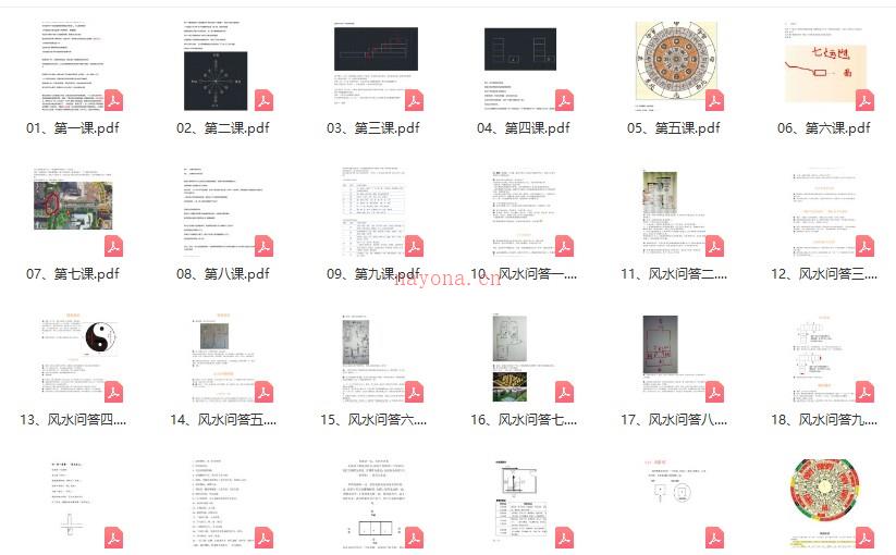 玄真老师形家风水教学讲义等41份电子版pdf文件插图